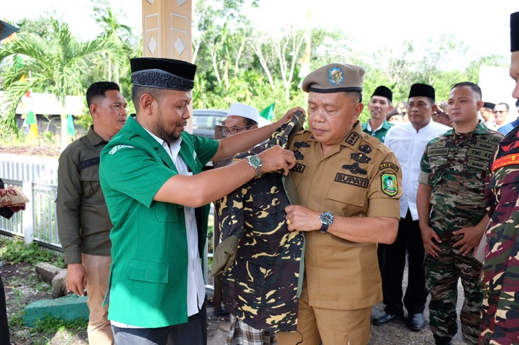Bupati Asmar Buka Pelatihan Kepemimpinan dan Kursus Banser Lanjutan ke-1 di Rangsang Barat