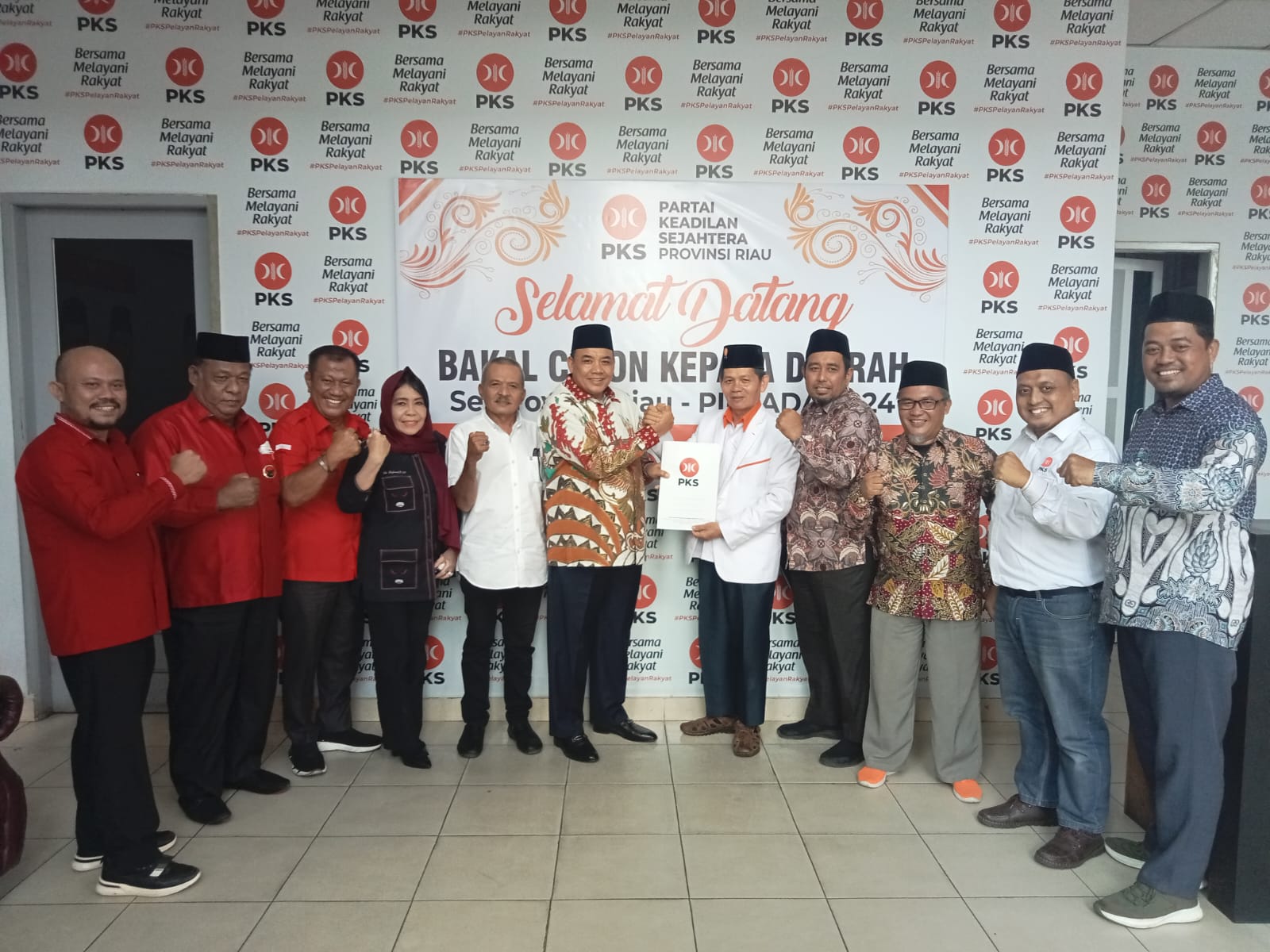 Daftar ke PKS, Bakal Calon Bupati Siak H. Syahrul Optimis Koalisi Merah Putih Bisa Terwujud