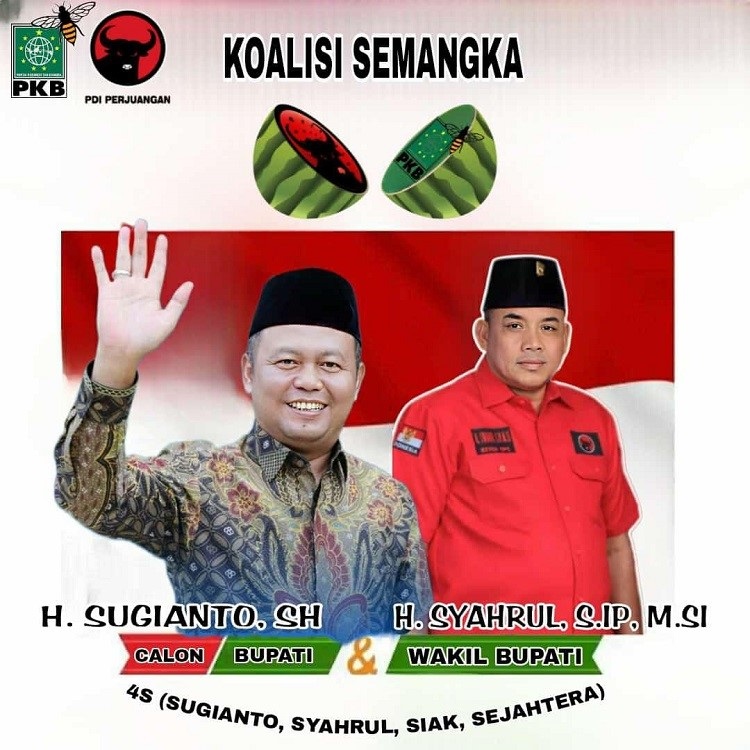 Sepakat Berpasangan, H. Sugianto - H. Syahrul Siap Tantang Petahana di Pilbup Siak