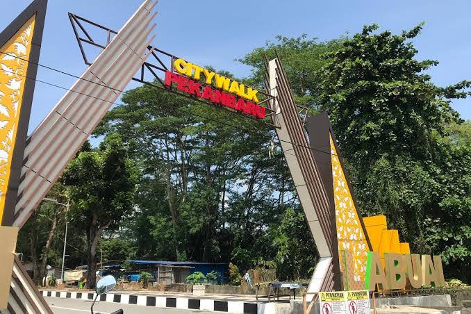 Dinas PUPR Pekanbaru Targetkan Taman Labuai Pekanbaru City Walk Rampung September 2024