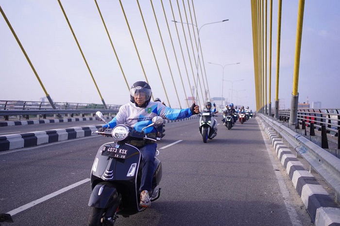 Bersepeda Motor ke Siak, Cara Diskominfotik Riau Cari Pengalaman Berbeda Peringati HUT Riau 2024