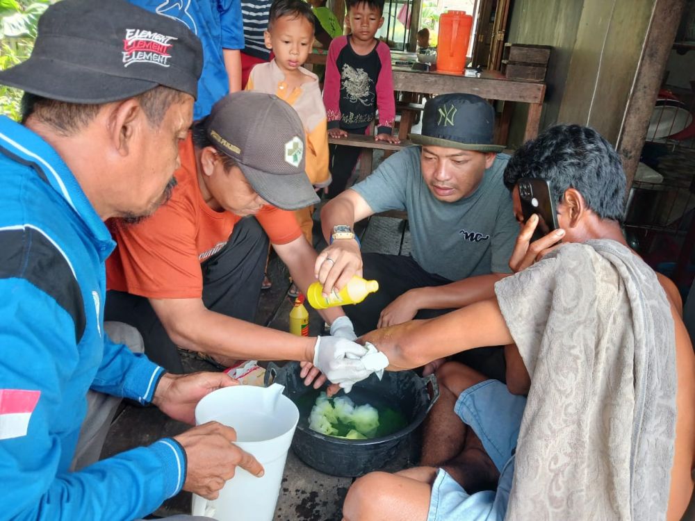 Asyik Mandi Dini Hari, Zulkarnain Nyaris Dimangsa Buaya Ukuran 3 Meter, Korban Alami Luka-luka