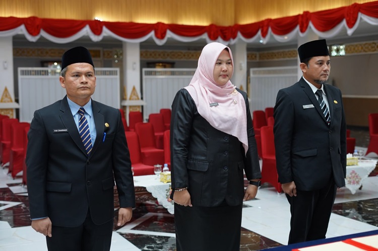 Lantik 3 Pejabat, Pj Gubri: Tak Usah Takut Jabatan, Semua Sudah Ada Janjinya