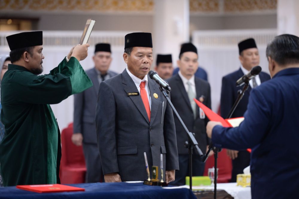 Sah, Pj Gubernur Riau Lantik Ery Putra Sebagai Pj Sekda Inhil