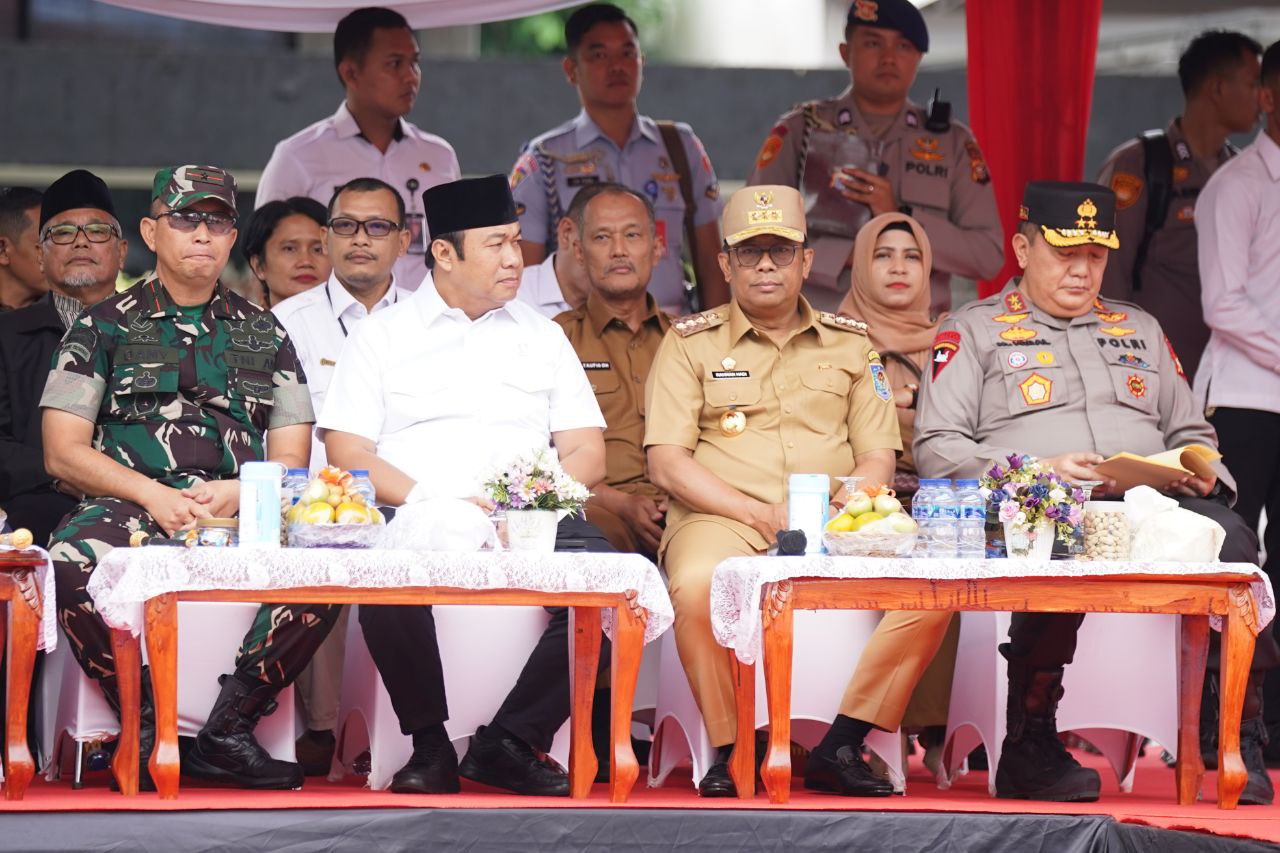 Hadiri Simulasi Sispamkota Operasi Mantap Praja Lancang Kuning 2024, Pj Gubri: Semoga Pilkada Aman