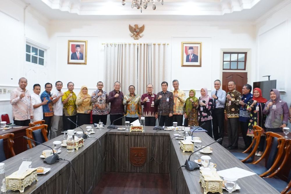 Audiensi Bersama BPS, BI, OJK dan Bulog, Pj Gubri Rahman Hadi: Mari Kita Kendalikan Inflasi