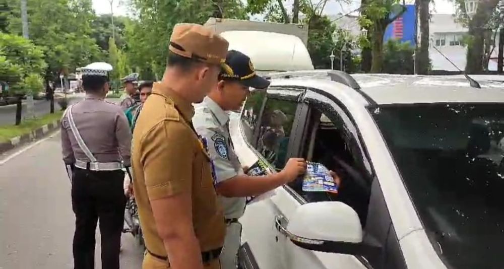 Razia Gabungan Jaring Ratusan Kendaraan Mati Pajak di Siak dan Rohil