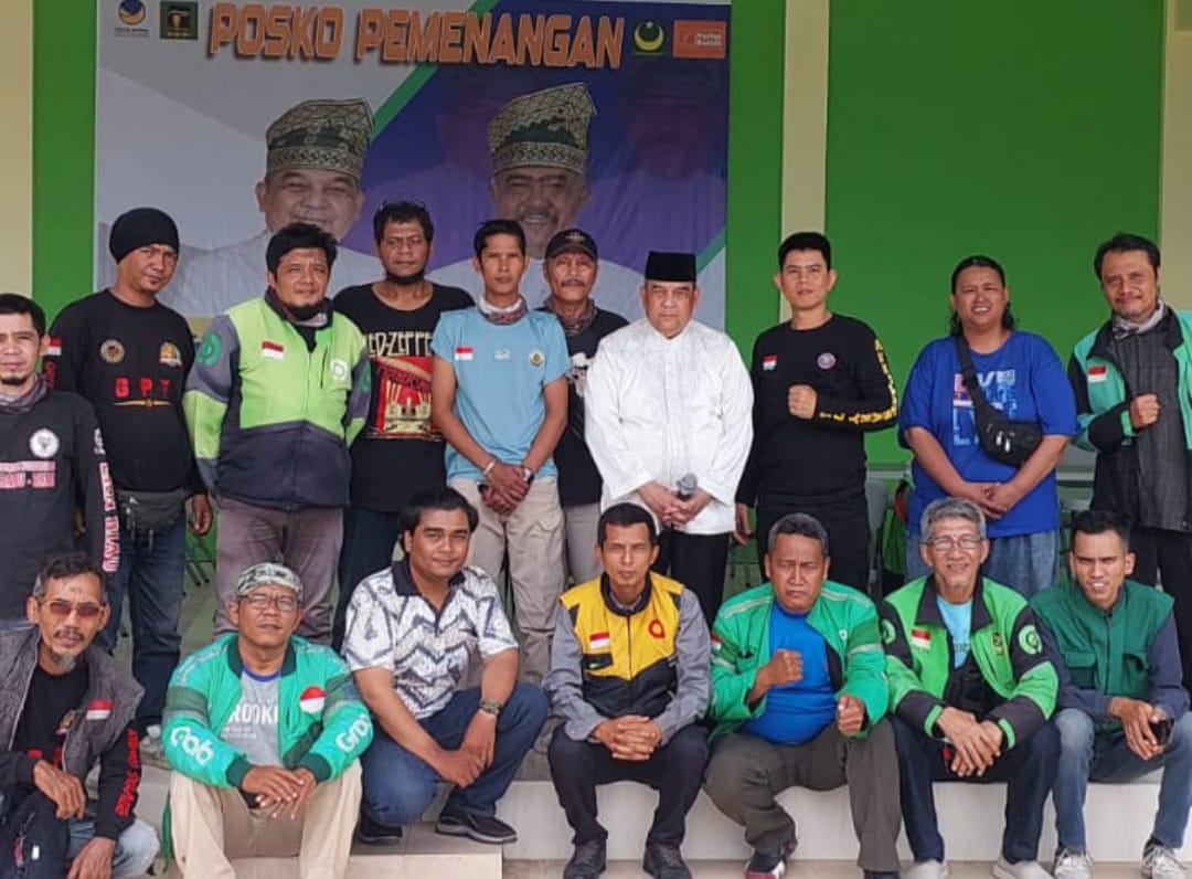 Posko PATEN Didatangi Puluhan Ojol, Nyatakan Sikap Mendukung Balon Walikota Edy Nasution