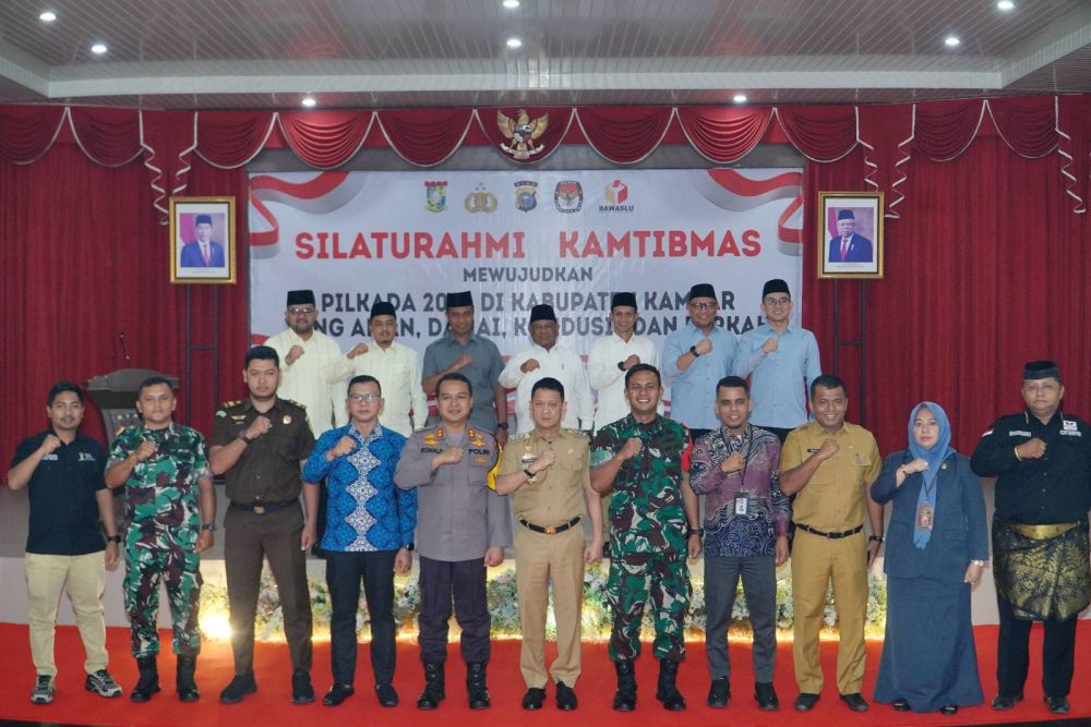 Pemkab Kampar Gelar Silaturahmi Pilkada Damai 2024, Seluruh Bakal Calon Kepala Daerah Hadir