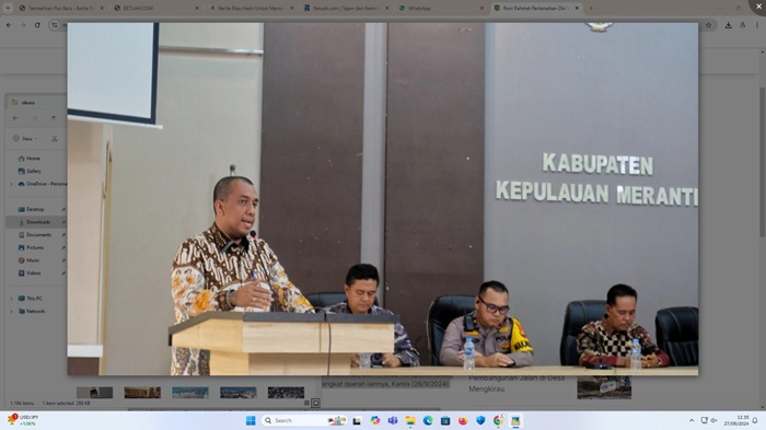 Perkenal Diri sebagai Pjs Bupati Meranti, Roni Rakhmat Ingatkan ASN Soal Netralitas