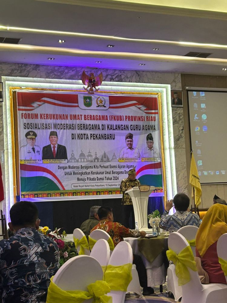 Dihadapan Guru Agama, Sekdaprov Riau Harap Jelang Pilkada Jangan Sebar Hoax dan Jaga Kerukunan