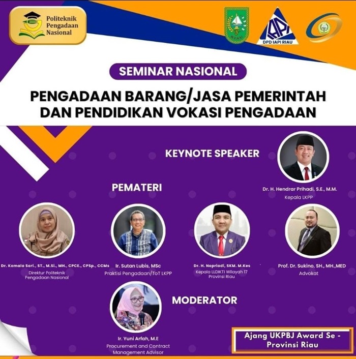 Polteknas Raih Rekor MURI, Pemprov Riau Riau, Inhil dan Meranti Terbaik pada Pengadaan Barang dan Jasa