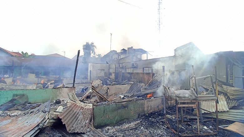 Kebakaran di Marpoyan Damai Hanguskan 3 Rumah, 5 Unit Sepeda Motor dan 1 Mobil