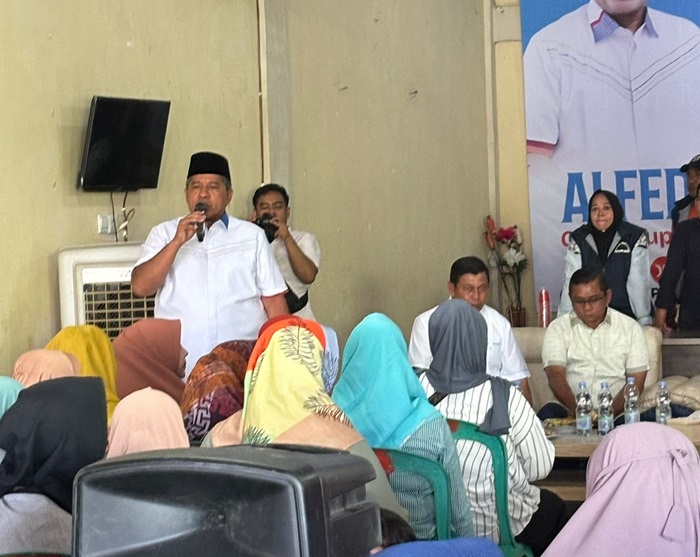 Kampanye Dihadiri Ribuan Warga Tualang, Alfedri Optimis Menang 58 Persen