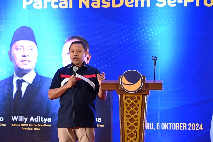 Ketua Nasdem Riau Willy Aditya Terkesan dengan Sosok Abdul Wahid, Ini Alasannya