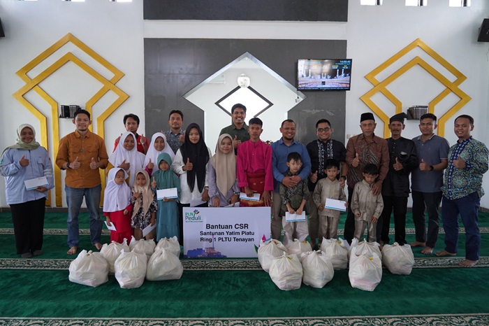 PT. PLN Nusantara Power UP Tenayan Gelar Doa Bersama Demi Kelancaran IB 6 Unit 2 serta Bagikan Santunan Anak Yatim dan Piatu di Ring 1 PLTU Tenayan