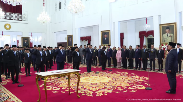 Sudah Dilantik Prabowo, Ini Nama Lengkap Menteri dan Pejabat Setingkat Menteri Kabinet Merah Putih