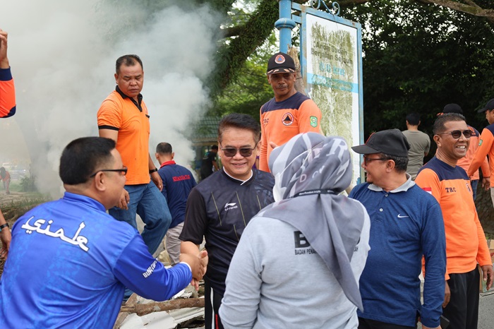 Sambut Silver Anniversary, Pjs Bupati Indra Purnama Pimpin Gotong Royong Sayang Siak