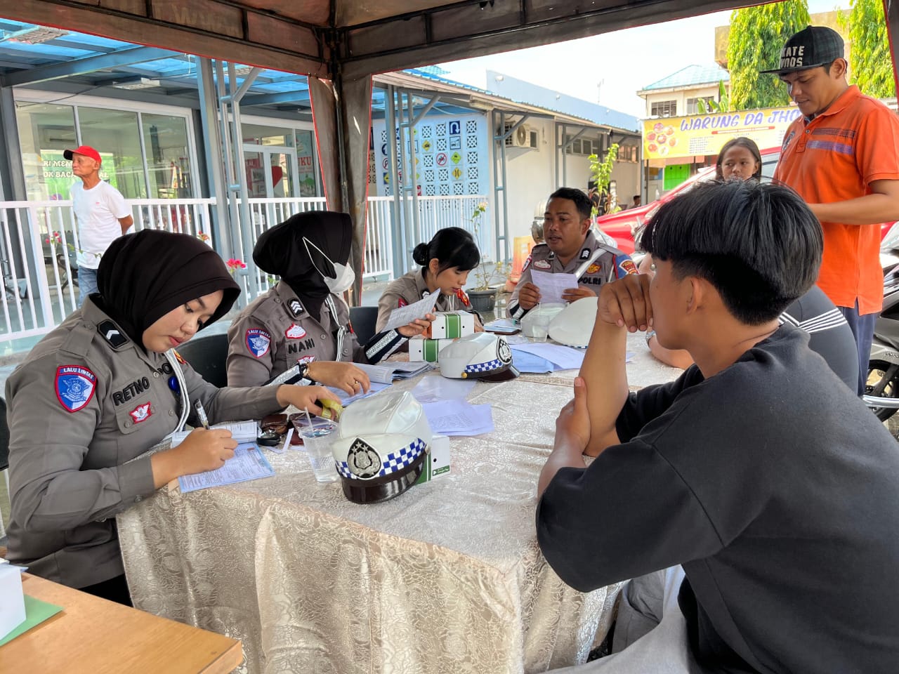 Menekan Resiko Kecelakaan, Tim Gabungan Razia Sejumlah Kendaraan di Bangkinang