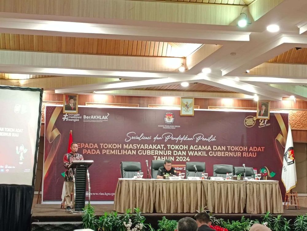 Jelang Pilkada 2024, KPU Riau Gelar Sosialisasi Pemilih untuk Tokoh Masyarakat, Agama dan Adat
