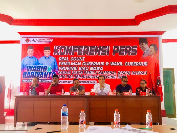 Real Count, PDIP Riau Pastikan Abdul Wahid-SF Hariyanto Pemenang Pilgubri