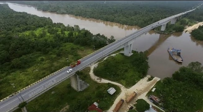 Jembatan Perawang Malam Ini akan Uji Frekuensi dan Getaran, Masyarakat Disarankan Cari Jalan Alternatif