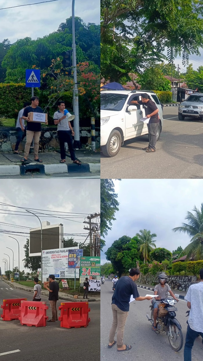 Lahir dari Hati Masyarakat, Forum Aktivis Kampar Galang Dana dan Serukan Pilkada Tanpa Politik Uang