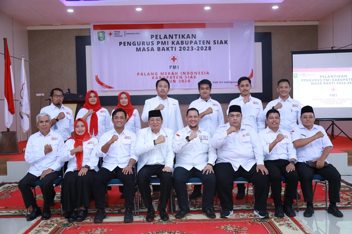 Dilantik Pjs Bupati, Rozi Chandra Ketua PMI Kabupaten Siak 2023-2028