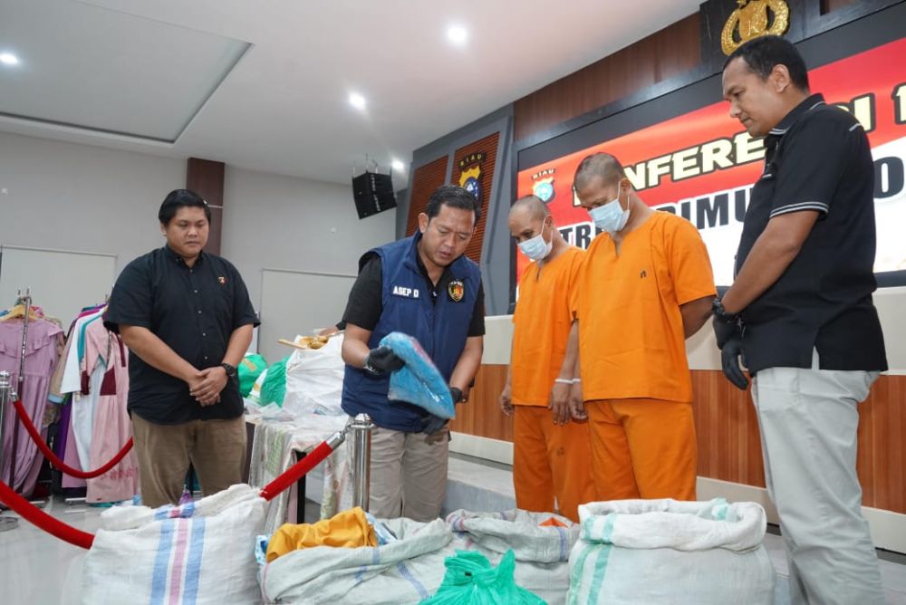 Polda Riau Ungkap Sindikat Pencurian Toko Pakaian Antar Propinsi, Kerugian Capai Rp2 Miliar