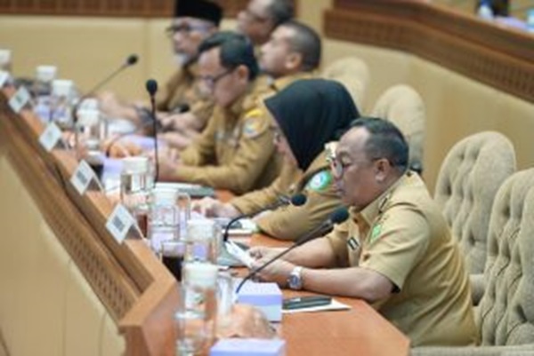 Raker dan RDP di Komisi II DPR RI, Pj Gubri Sampaikan Kesiapan Pilkada Serentak
