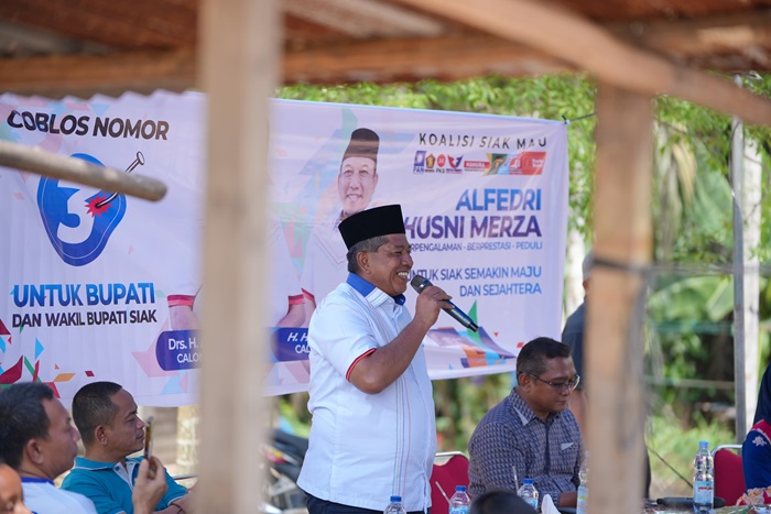 Tinggal Menghitung Hari, Alfedri-Husni Ajak Warga Coblos Nomor 3 untuk Siak Berkelanjutan