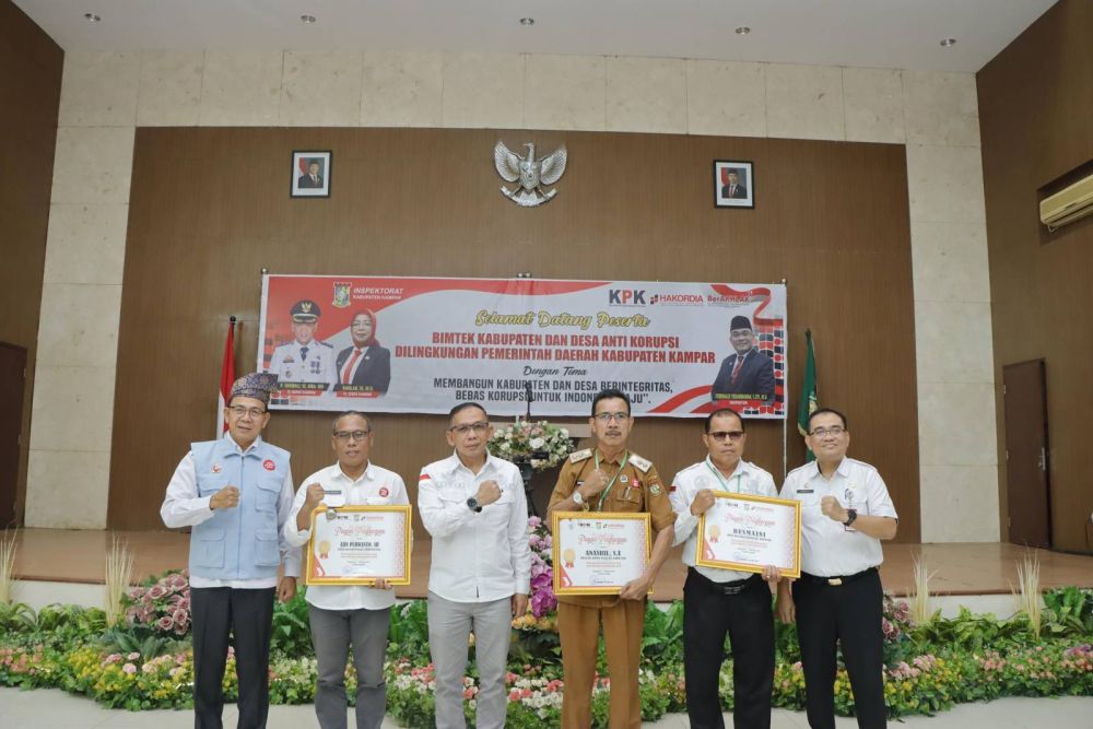 Pemkab Kampar dan KPK Gelar Bimtek Pencegahan Korupsi, 3 Desa Jadi Desa Anti Korupsi