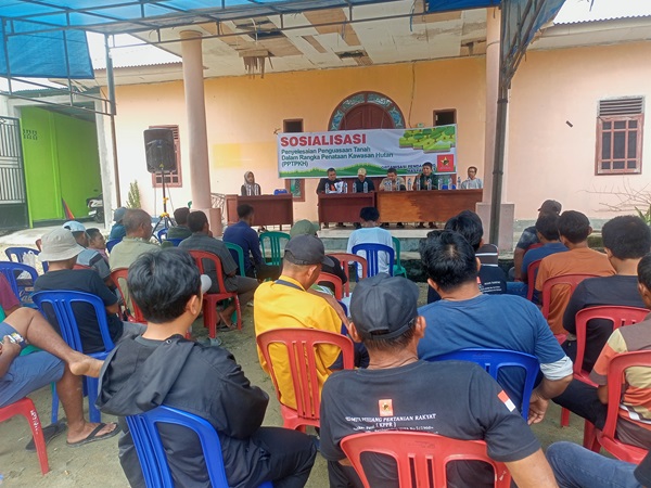 KPPR Sosialisasi PPTPKH Kepada Masyarakat Lubuk Batu Jaya Inhu