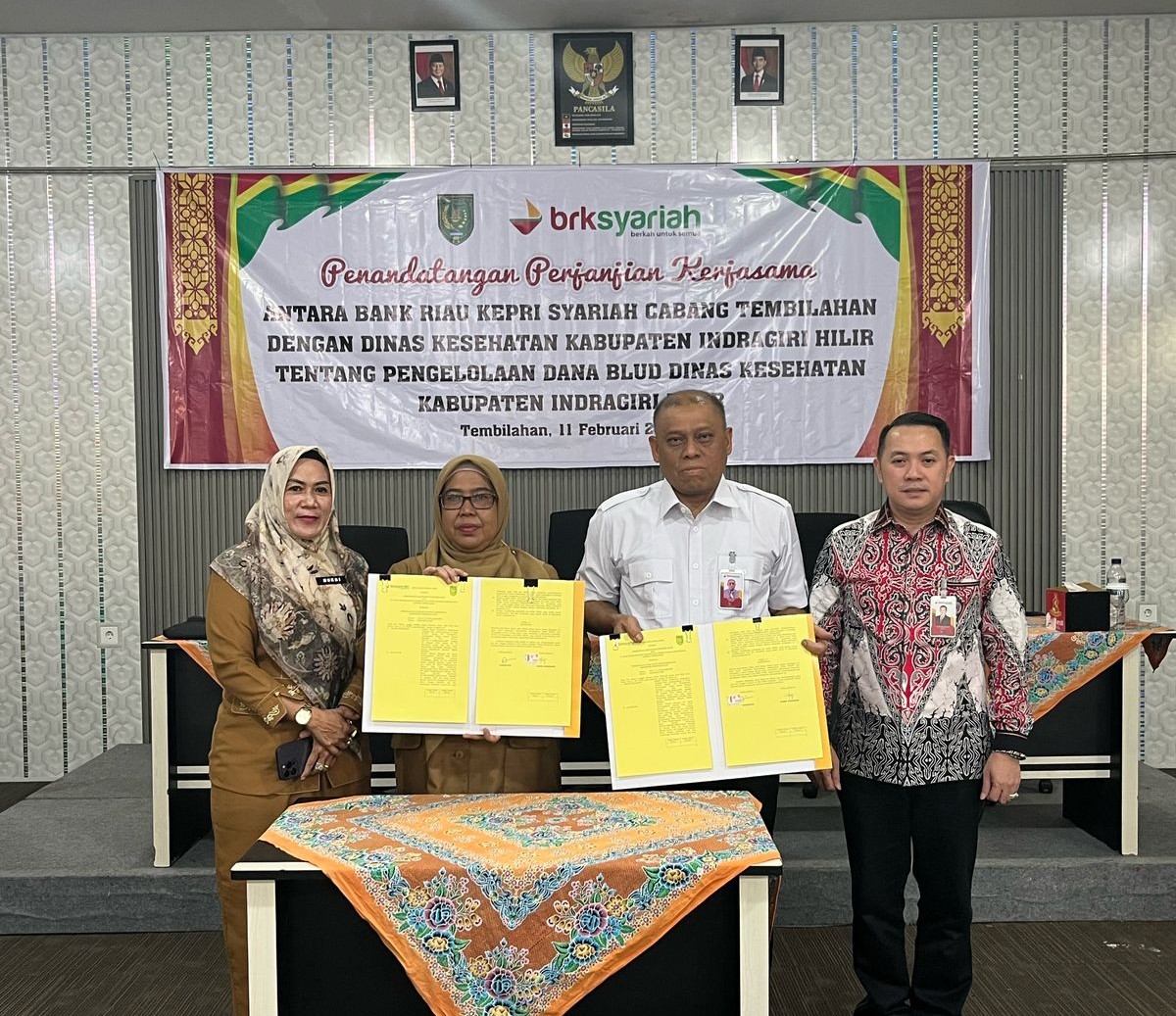 Penerapan SIPD e-BLUD Percepat Pengelolaan Dana, Dinas Kesehatan Inhil Gandeng BRK Syariah