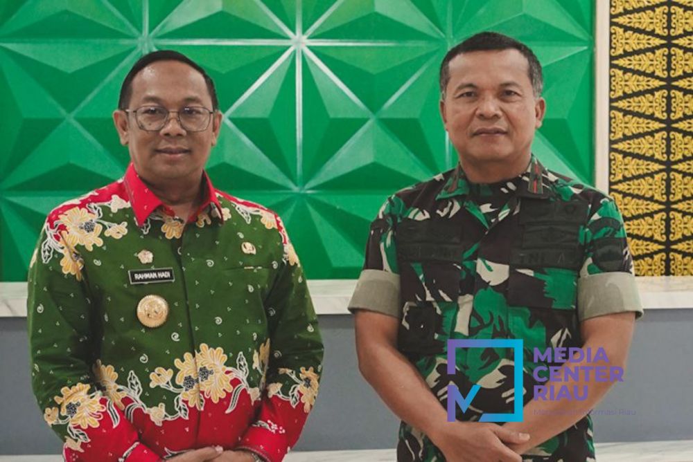 Momen Haru, Diakhir Masa Tugas Pj Gubri Rahman Hadi Silaturahmi ke Danrem 031/WB