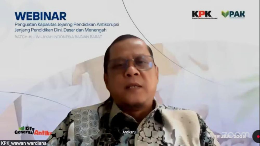 Perkuat Antikorupsi, KPK Webinar Bersama Satuan Pendidikan di Riau dan Sejumlah Provinsi
