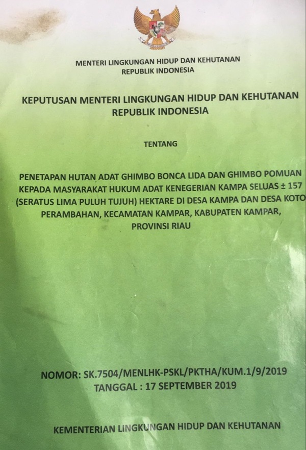Diduga Sudah jadi Kebun, Pemkab Kampar Diminta Tinjau Ghimbo Boncah Lida