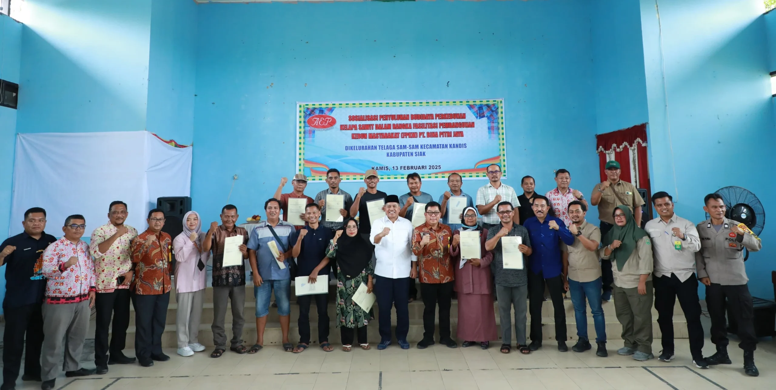 1.381 Tanah Warga 3 Kampung di Kandis Sudah Bersertifikat, Alfedri Apresiasi BPN