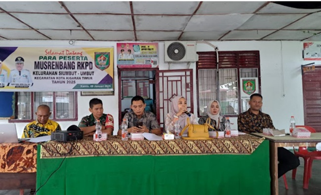 Camat Kisaran Timur Ikuti Musrenbang Kelurahan Siumbut-Umbut Tahun 2025