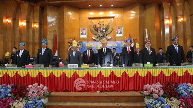 Rapat Paripurna DPRD Kabupaten Asahan Dalam Acara Peringatan Hari Jadi Kabupaten Asahan ke 75 Tahun 2025