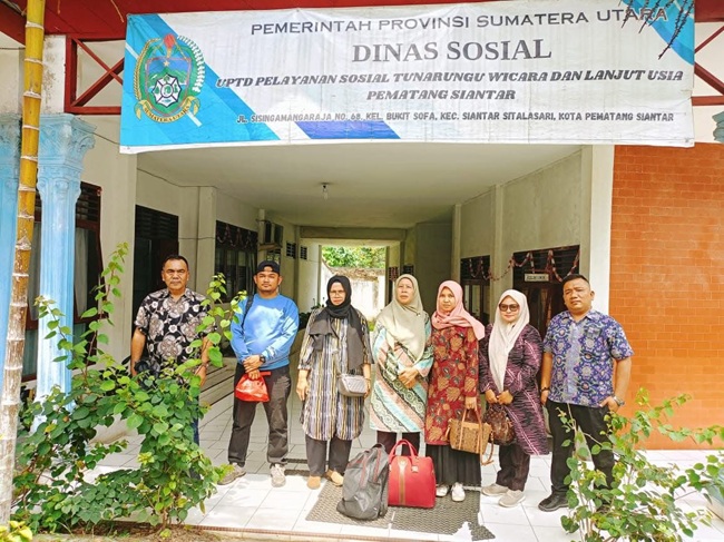 Pendampingan PPKS Tuna Rungu ke UPTD, Pelayanan Sosial Tuna Rungu Wicara dan Lansia Pematang Siantar