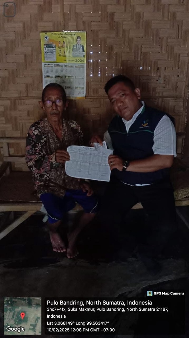 Dinas Sosial Asahan Survey Lapangan Untuk Mendata Penyandang Disabilitas dan Lansia di Pulo Bandring