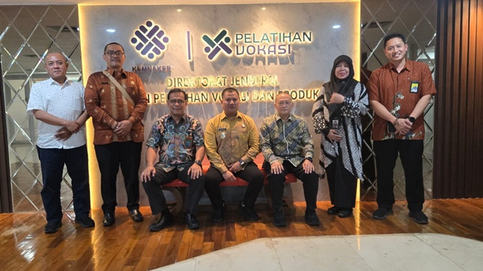 Wujudkan Pembangunan BLK, Wakil Bupati Berkunjung ke Ditjend Pembinaan, Pelatihan, Vokasi dan Produktivitas Kemenaker RI