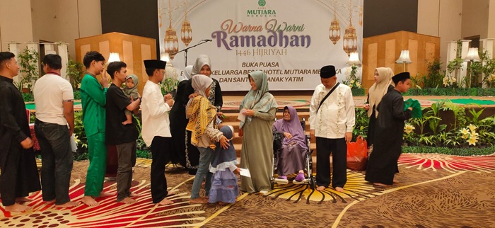 Hotel Mutiara Merdeka Gelar Warna Warni Ramadan 1446 H, Buka Puasa Bersama Keluarga Besar dan Santuni Anak Yatim