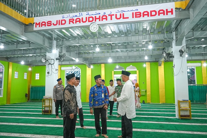 Masjid Megah 2 Lantai di Perawang Barat Akhirnya Diresmikan, Sempat Retak dan Direnovasi dari Infak dan Sedekah Jamaah