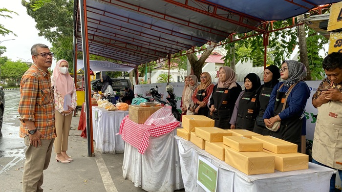 Terbanyak Penjualan Melalui QRIS di Bazar Ramadan, Nasabah UMKM BRK Syariah Diberi Reward