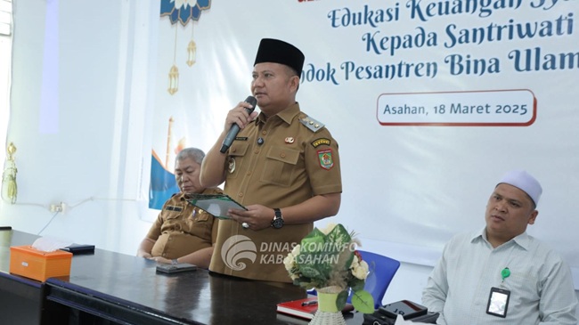 Wakil Bupati Asahan Buka Edukasi Pasar Modal Syariah di Pesantren Bina Ulama Kisaran