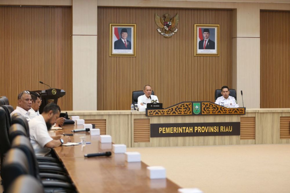 Pj Sekdaprov Riau Pimpin Rakor Persiapan Fun Run Karhutla 2025, Akan Libatkan Pelajar se-Riau
