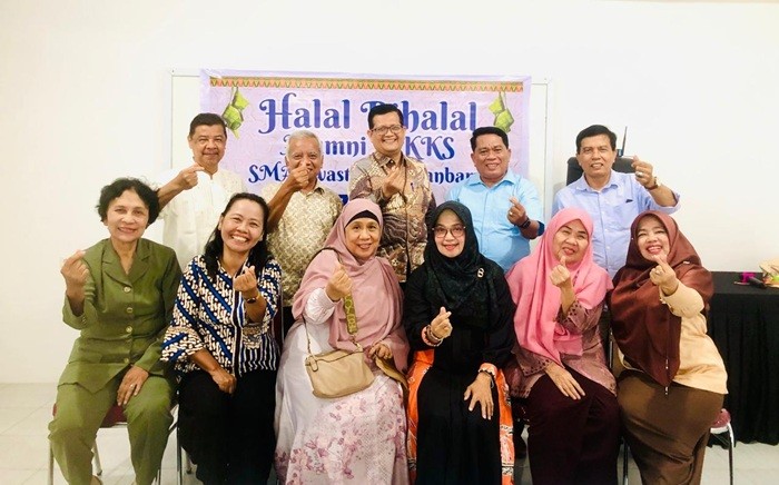 Alumni MKKS SMA Swasta se-Pekanbaru Gelar Halal Bihalal di STIE Riau