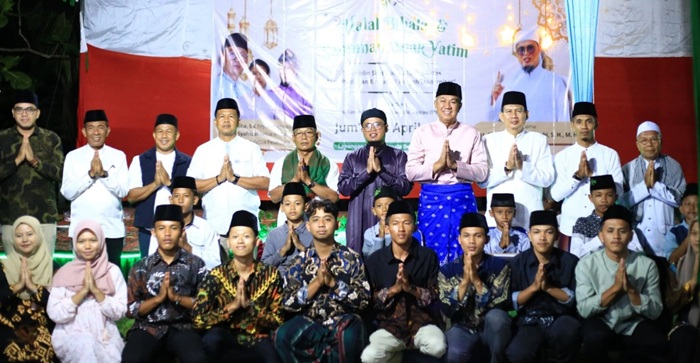 Wabup Meranti Hadiri Halal Bihalal IPPM dan Pemdes Mengkirau, Ini Pesan Muzamil